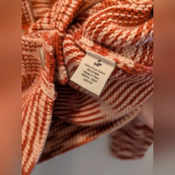 Misha and Puff Paprika Space Dye Classic Cardigan XS - Picture 5 of 5